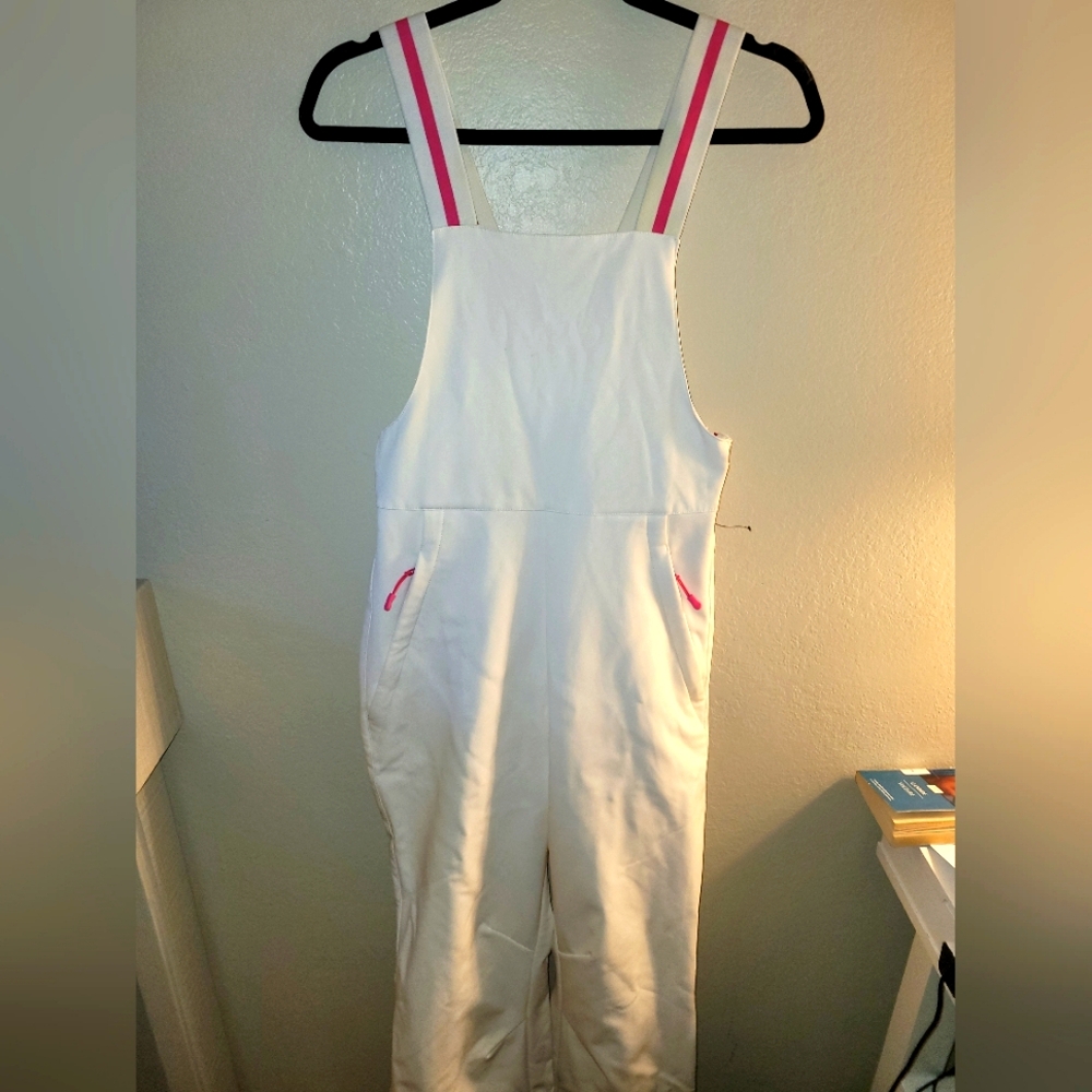 Forever 21 White Ski Overalls